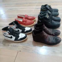 کفش جردن 1 و ایمنی چرمی و کوله پشتی