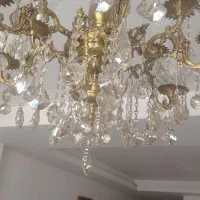 لوستر برنز 6شاخه بزرگ|لوستر و چراغ آویز|فردیس, شهرک ارم|دیوار