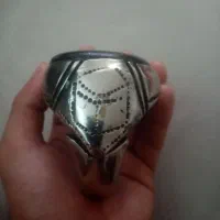 انگشتر بزرگ برنجی دکوری عتیقه سنگ نگین قدیمی