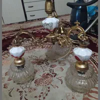 لوستر سه شاخه برنزی