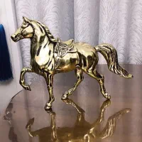 اسب و گلدان برنجی