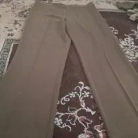 کت وتاپ وشلوار کرم وقهوه ای