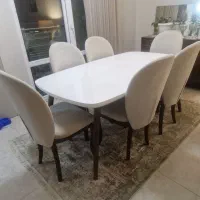 میز ناهارخوری شش نفره با صندلی