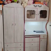 ست کمد لباس و میزتحریر و کامپیوتر با صندلی کمجا