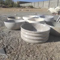 کاسه سنگ طبیعی روشویی پدیکور