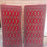 دوعدد پشتی باروکش فرش طبیعی نو