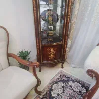 فروش بوفه معرق. ساعت ایستاده تمام چوب.میزتلویزیون