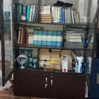 فروش کتابخانه شیشه دار|کتابخانه، شلف، قفسه‌های دیواری|اهواز, فاز ۱ پادادشهر|دیوار