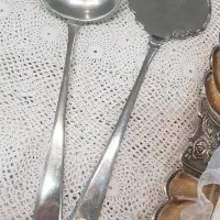 ۲ مدل کفگیر ملاقه ی ورشوی قدیمی - مُهردار و عتیقه|کلکسیون اشیاء عتیقه|تهران, نیروی هوایی (پیروزی)|دیوار