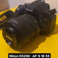 دوربین نیکون D5200 به همراه لنز و کیف ووسه پایه|دوربین عکاسی و فیلم‌برداری|شیراز, صنایع الکترونیک|دیوار