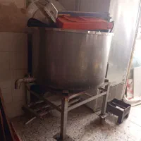 پاتیل شیر استیل با شیر اهرمی استیل ۲۰۰لیتری|ظروف پخت‌وپز|یزد, |دیوار