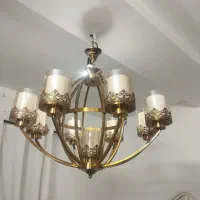 لوستر 9شاخه وارداتی|لوستر و چراغ آویز|علیآباد کتول, |دیوار