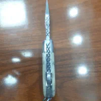 چاقوی بابا دستساز تیغه فولاد خالص دسته سفید|کوهنوردی و کمپینگ|تبریز, |دیوار