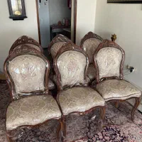 میز‌و‌صندلی ناهار خوری۱۰ نفره چوب گردو‌ صفحه جدا|میز و صندلی غذاخوری|تهران, شهرک آپادانا|دیوار