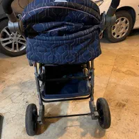 کالسکه کریر سورمه ای صورتی ایتالیایی Baby Luxe
