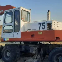 بیل مکانیکی پوکلین  ۷۵ لاستیکی