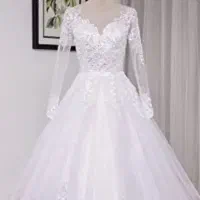 لباس عروس استین دار