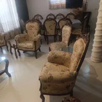 میز ناهار خوری شیشه ای 8نفره|میز و صندلی غذاخوری|مرودشت, ابوذر شمالی‎|دیوار