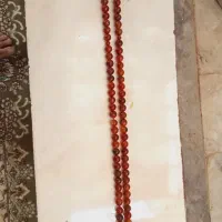 تسبیح عقیق ۱۰۱ تایی یمنی کهنه ۶۰ سانتی