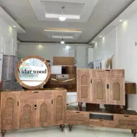 جاکفشی گنبدی حصیری میز تی وی اینه|جاکفشی، کمد، دراور|مشهد, شفا|دیوار