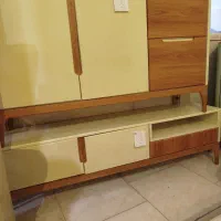 میز تلویزیون کرم گردویی زرکالا|میز تلویزیون|یاسوج, |دیوار