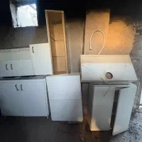 کابینت فلزی ، اجاق گاز ، بوفه ، هود ، سینگ|آب‌چکان و نظم‌دهنده ظروف|قزوین, |دیوار