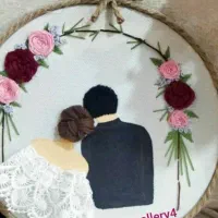 دیوارکوب گلدوزی
