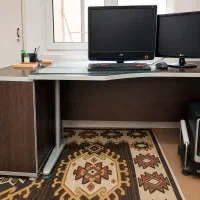 میز مدیریت چوبی فلزی