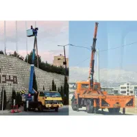 جرثقیل دکل دار و بالابر نفربر یدک کش