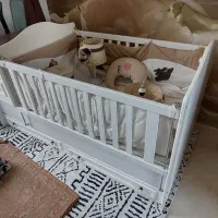 تخت کودک به همراه آکسسوری|تخت و سرویس خواب|کرمانشاه, |دیوار