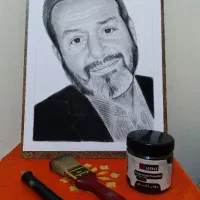 سفارش چهره (سیاهقلم)|تابلو، نقاشی، عکس|کرمان, |دیوار