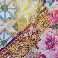 روسری مجلسی قواره ۱۲۰ ترک|لباس|قم, شهرک امام حسین|دیوار