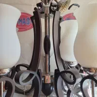 ۲عددلوستر۵لاله|لوستر و چراغ آویز|کرمانشاه, |دیوار