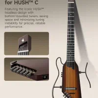 گیتار سایلنت کلاسیک و آکوستیک Donner HUSH C