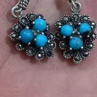 یک جفت گشواره نقره کلکسیونی