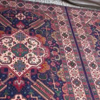 فرش ۶ متری،جفت قالیچه تبریز و پشتی دیواری دستبافت