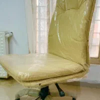 صندلی مبلمان  اداری  جک دار چرمی  بدون دسته