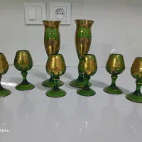 ظروف انتیک دکوری سبز زمردی