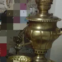 سماور برنجی زغالی