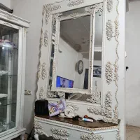 ست میز تلوزیون آینه و ویترین