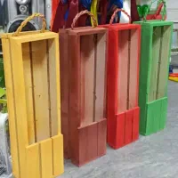 سبد گل و باکس گل چوبی