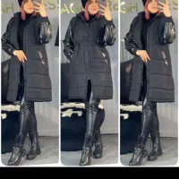 پالتو آستین چرم