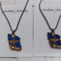 گردنبند یا آویز ماشین طرح ایران با نماد فروهر