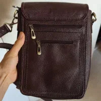 کیف دوشی بند دار مردانه، نو، دست دوز چرم طبیعی|کیف، کفش، کمربند|فردیس, منظریه|دیوار