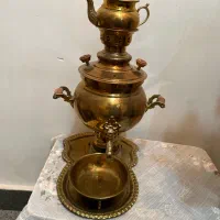 ست سماور ذغالی برنزی ( برنجی)