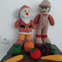 عروسکهای بافت کار دست وچند تا عروسک مختلف