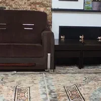 مبل ۷نفره و عسلی های بزرگ و کوچک تخته نرد دار|مبلمان خانگی و میز عسلی|دهگلان, |دیوار