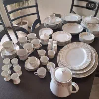 ظروف چینی ژاپن ۶ نفره ۸۰ پارچه|ظروف سرو و پذیرایی|تهران, آسمان|دیوار