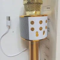 میکروفن میکروفون بلندگو طلایی شارژی باطری لیتیومی|صوتی و تصویری|تهران, صفا|دیوار
