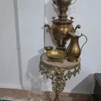 تعدادی برنز اصل وسنگین قدیمی. سماورآینه گلدان|کلکسیون اشیاء عتیقه|خرم‌آباد, |دیوار